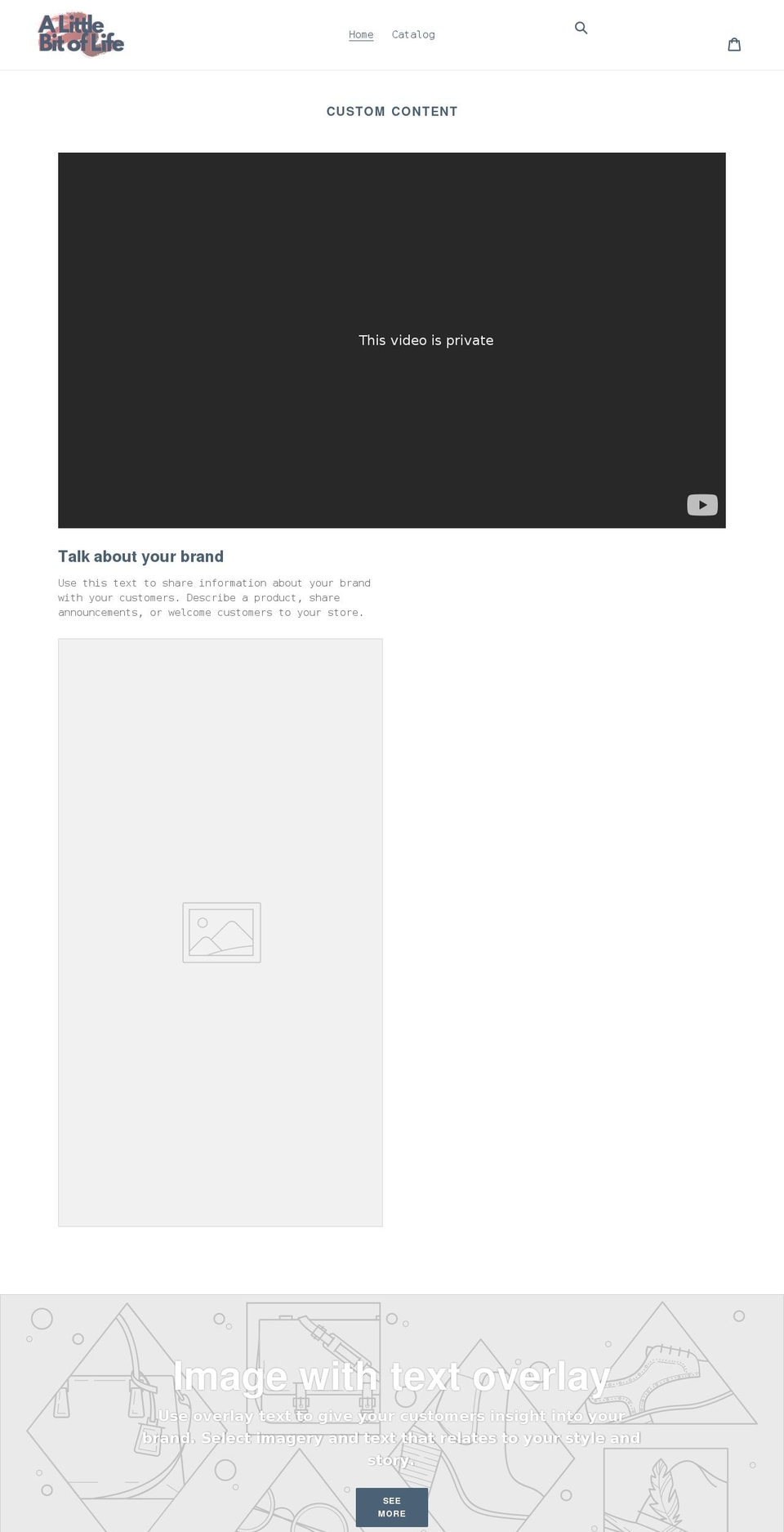 parkerslittlebitoflife.com shopify website screenshot