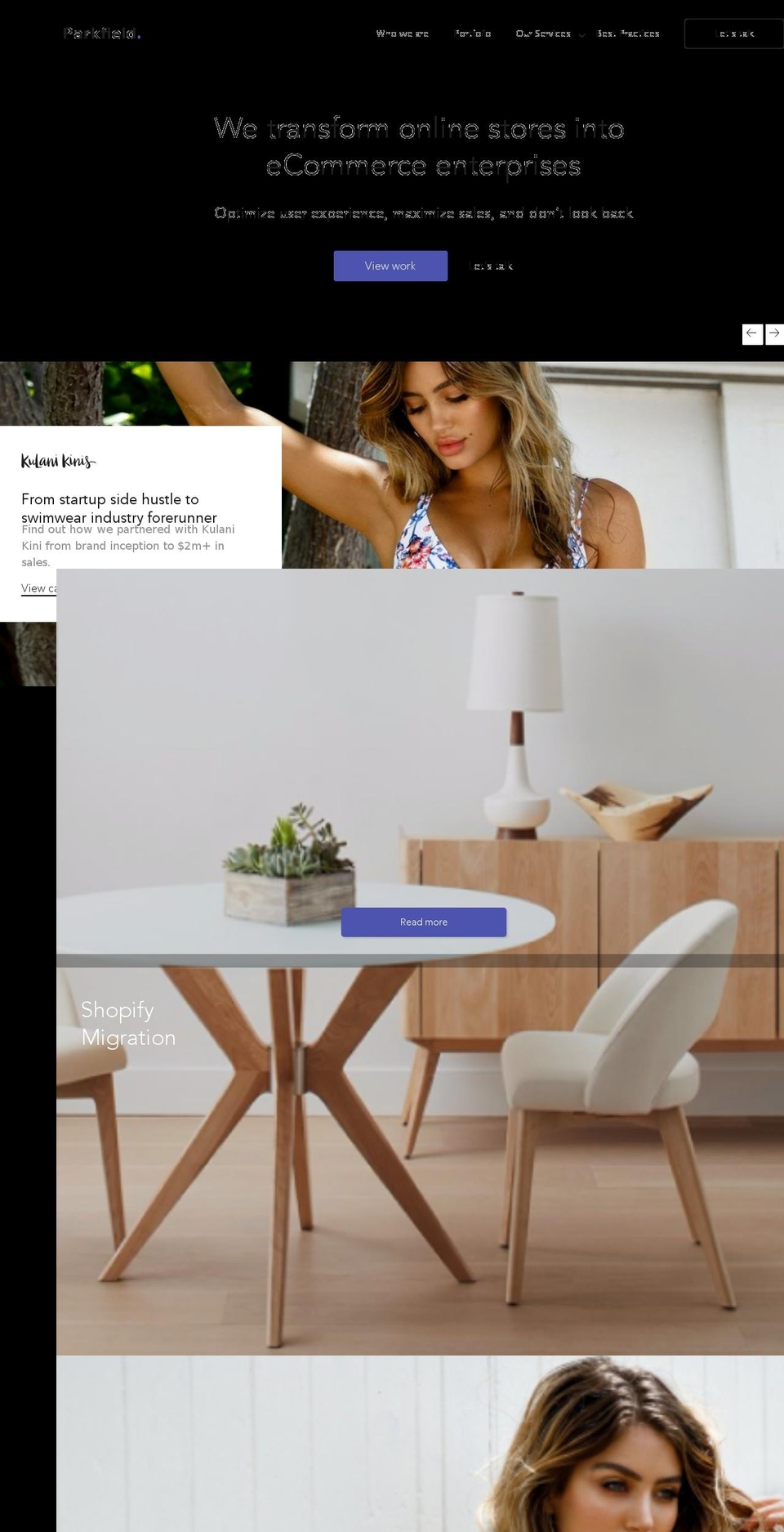 parkfieldcommerce.com shopify website screenshot