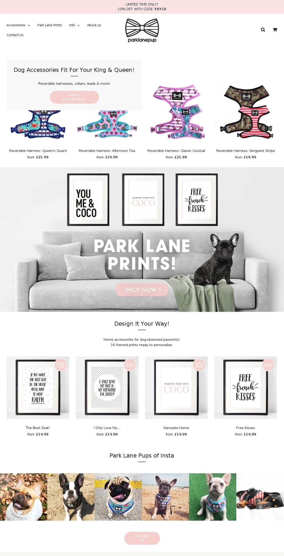 parklanepup.com shopify website screenshot