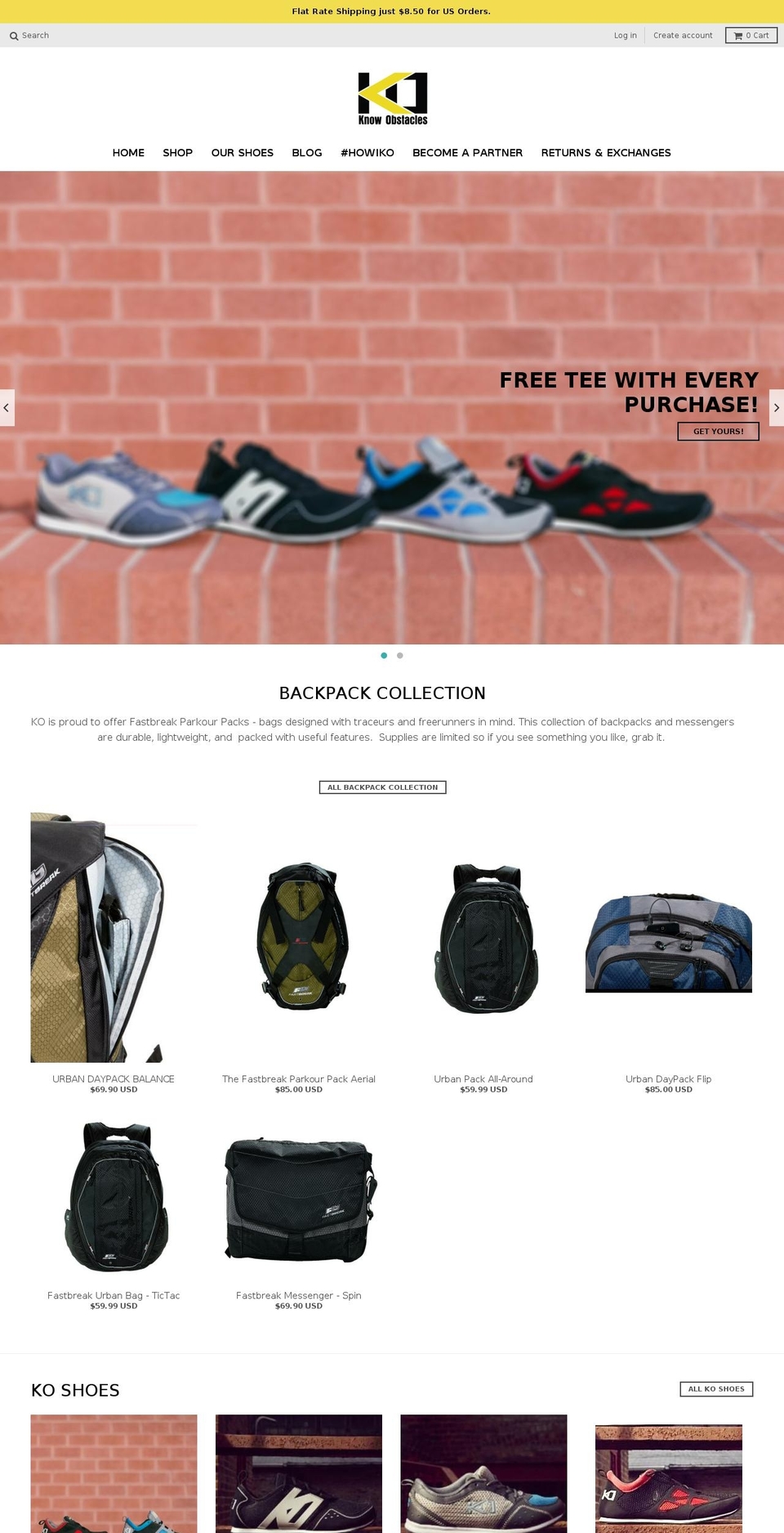 parkourgear.net shopify website screenshot