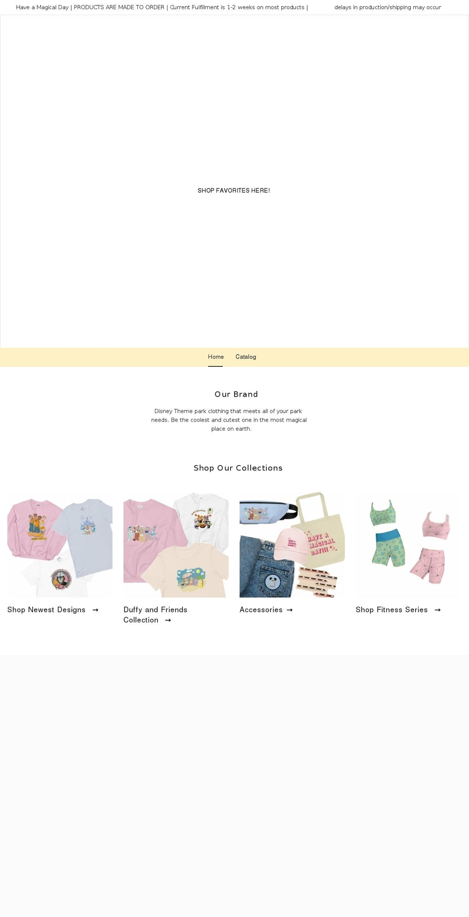 parkprincessco.com shopify website screenshot