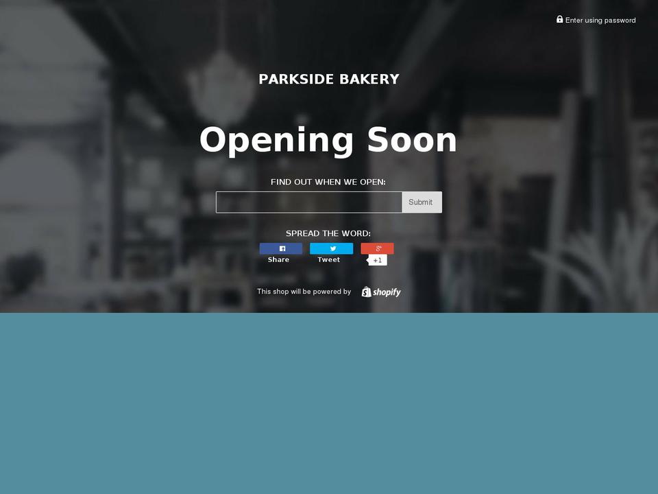 parksidebakeries.com — Shopify storefront screenshot