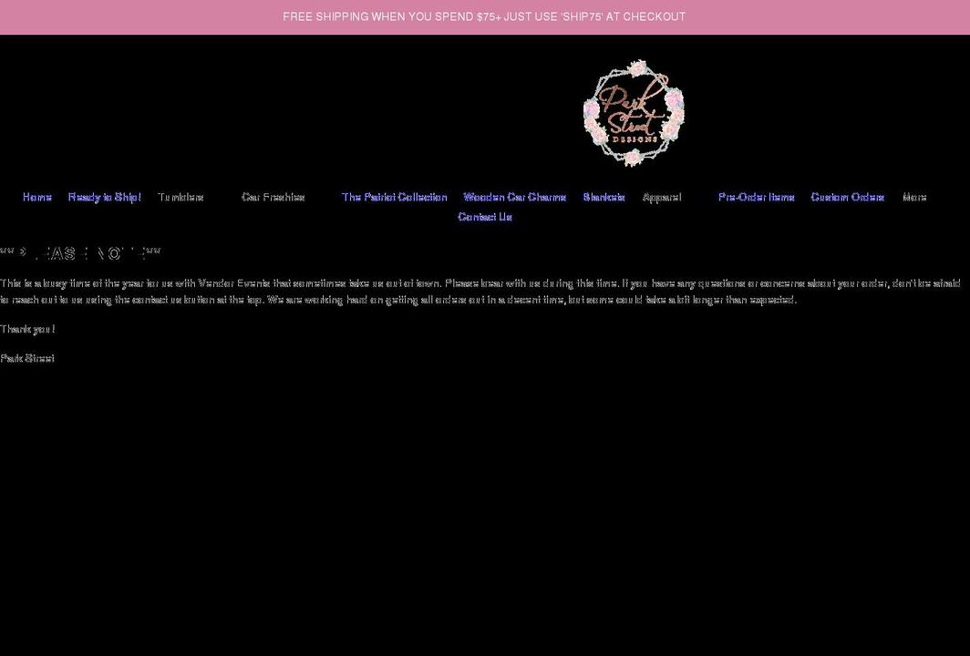 parkstreetdesigns.com shopify website screenshot