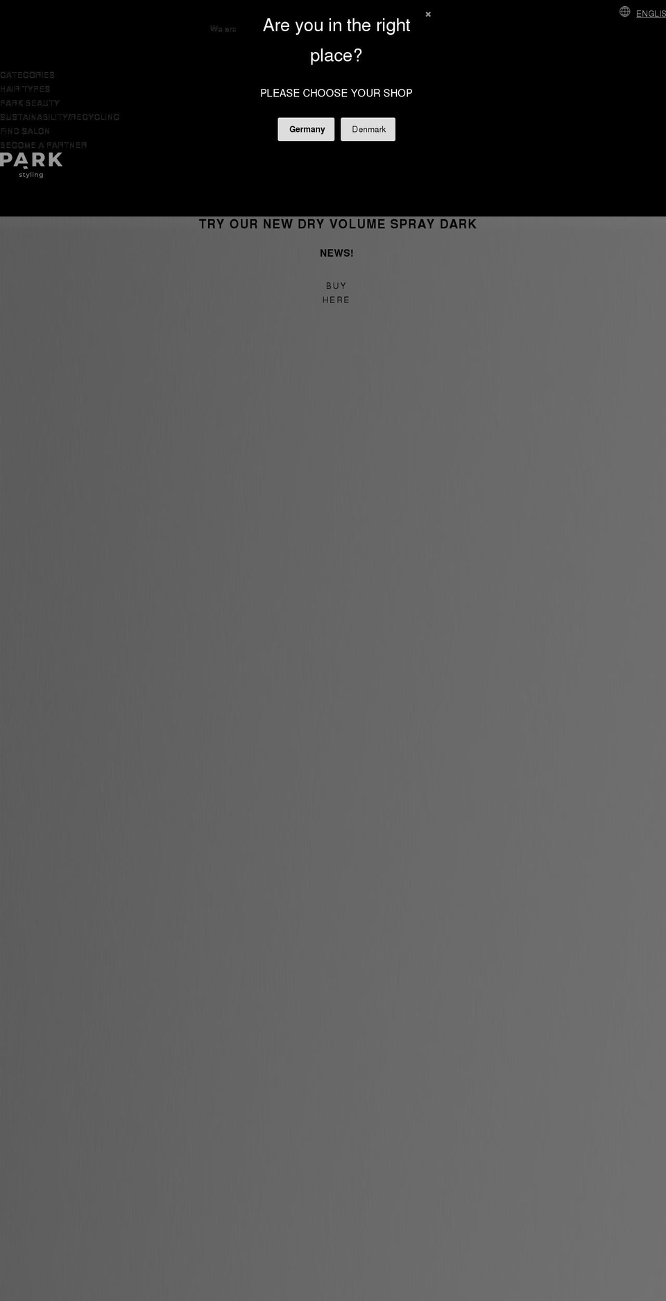 parkstyling.com shopify website screenshot