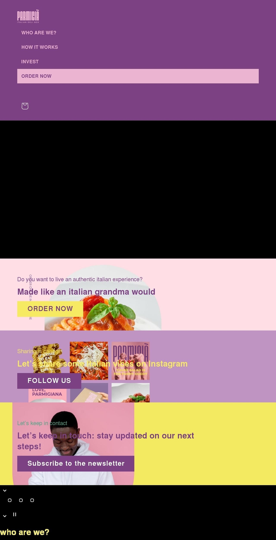 parmigia.com shopify website screenshot