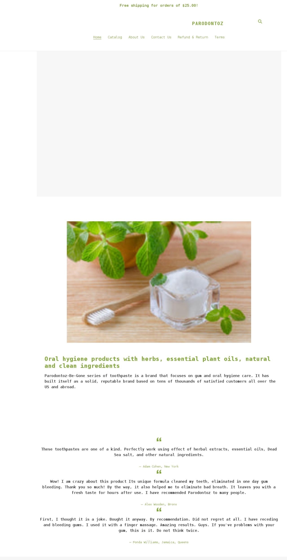 parodontoz.com shopify website screenshot