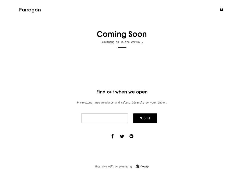 parragonwallet.com shopify website screenshot