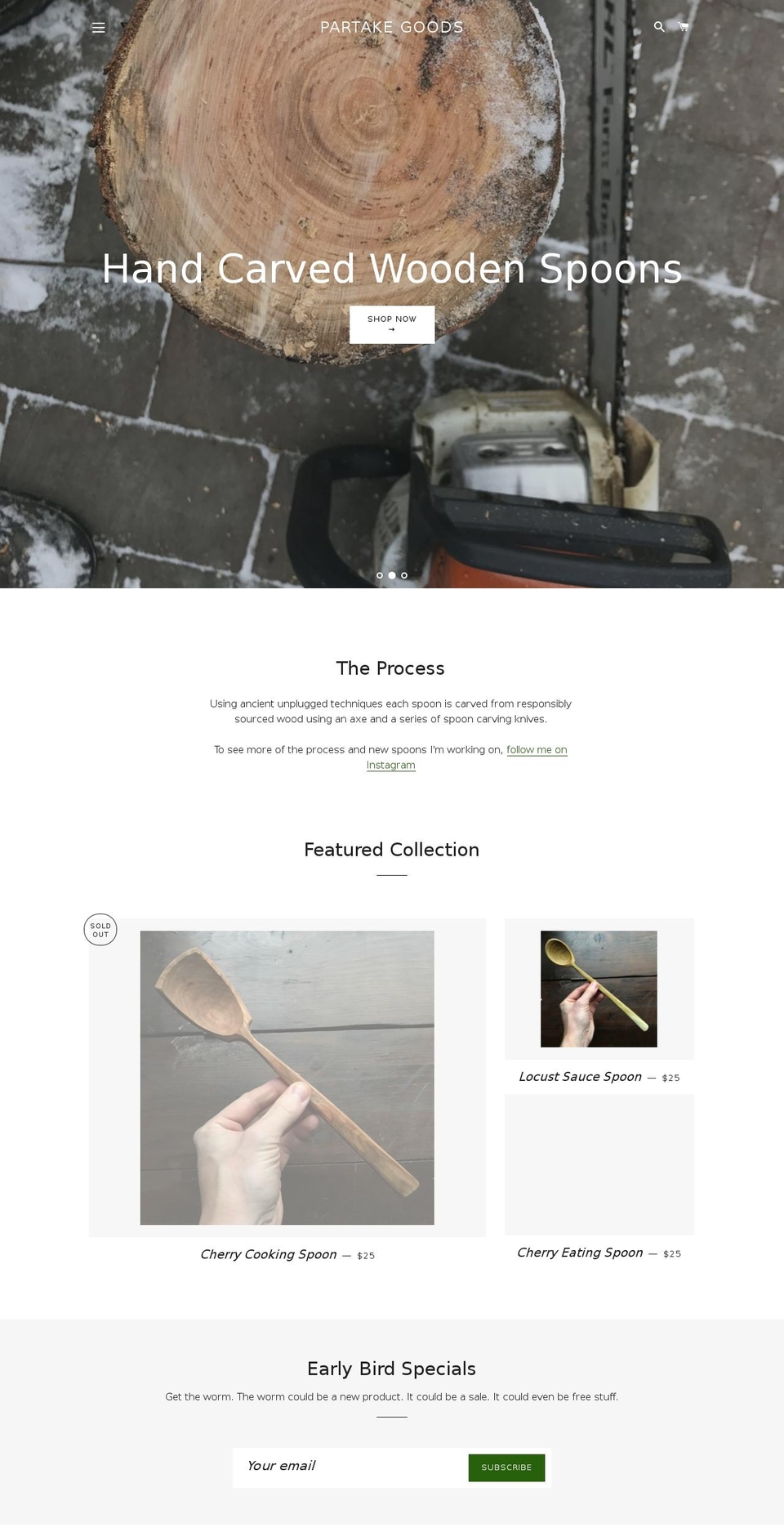 partakegoods.com — Shopify storefront screenshot