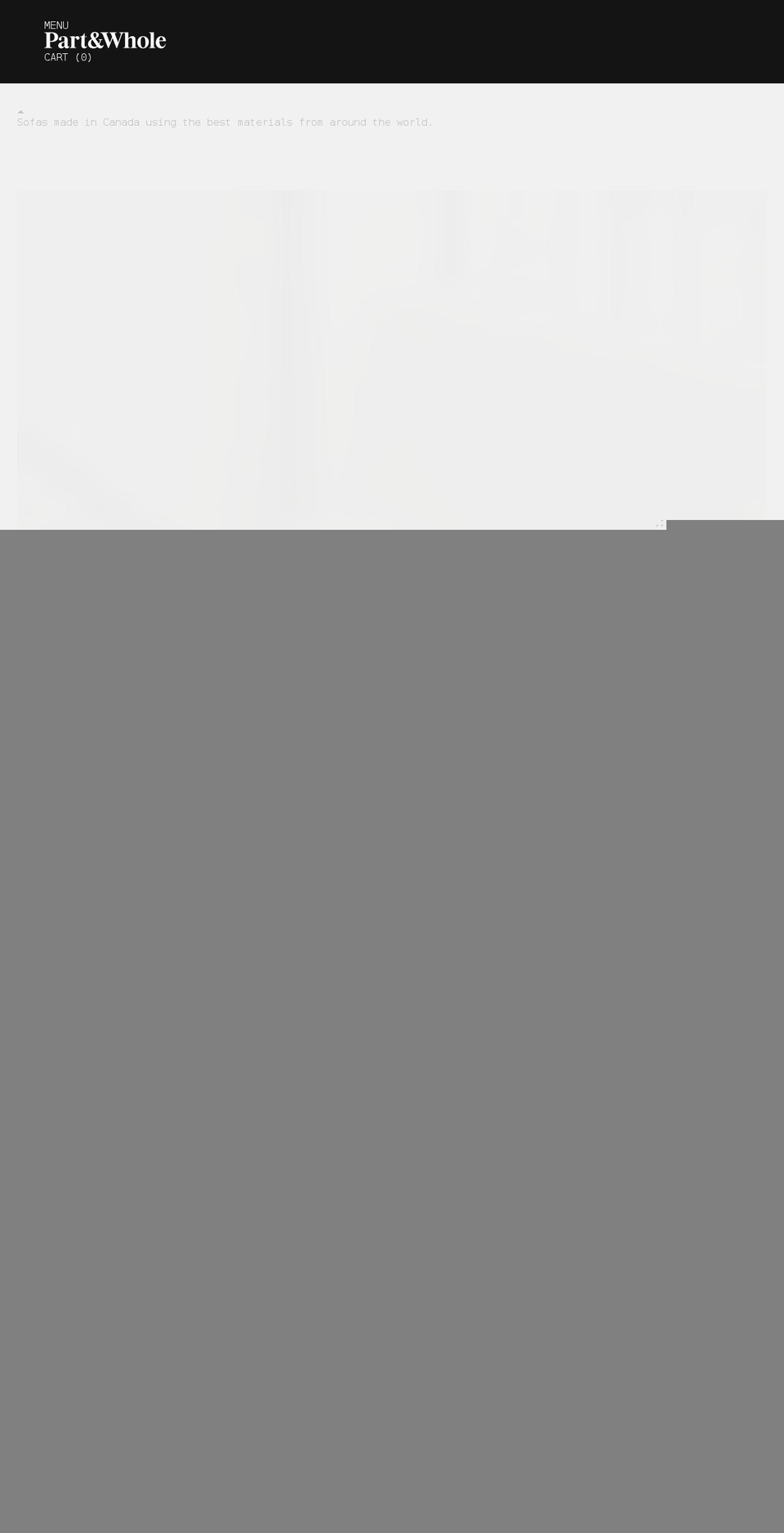 partandwhole.com shopify website screenshot