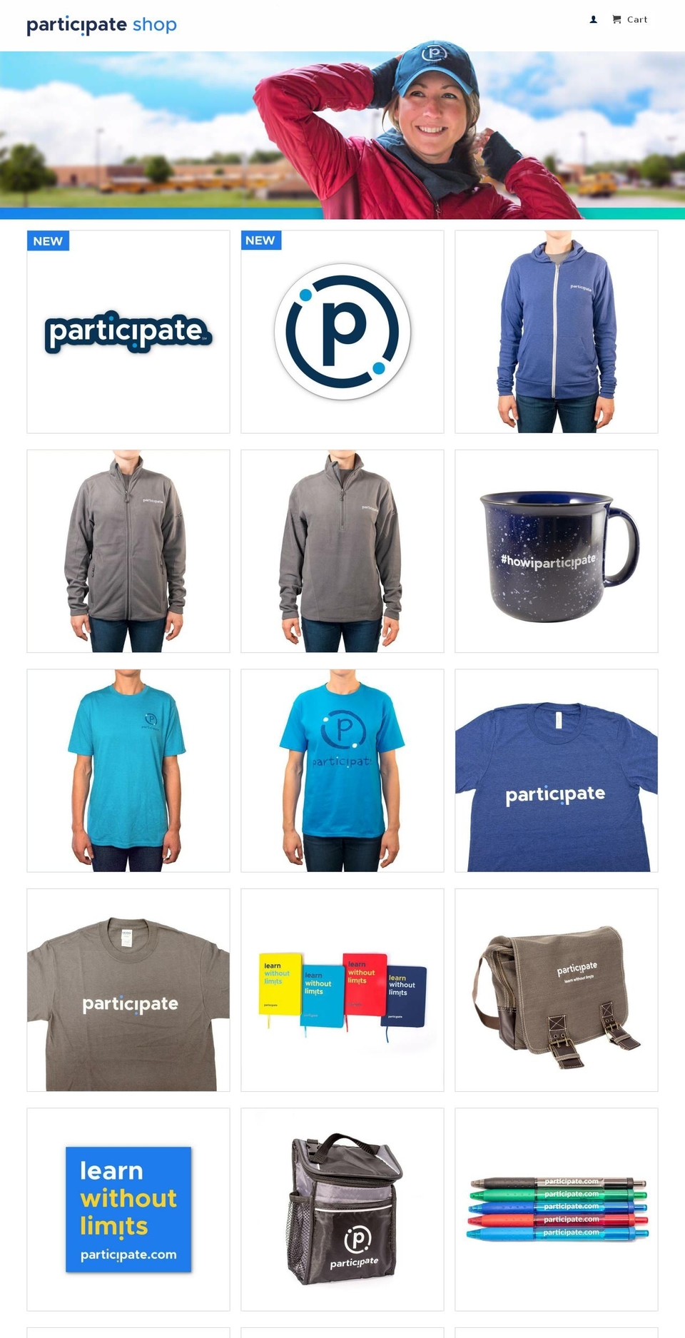 participateshop.com — Shopify storefront screenshot