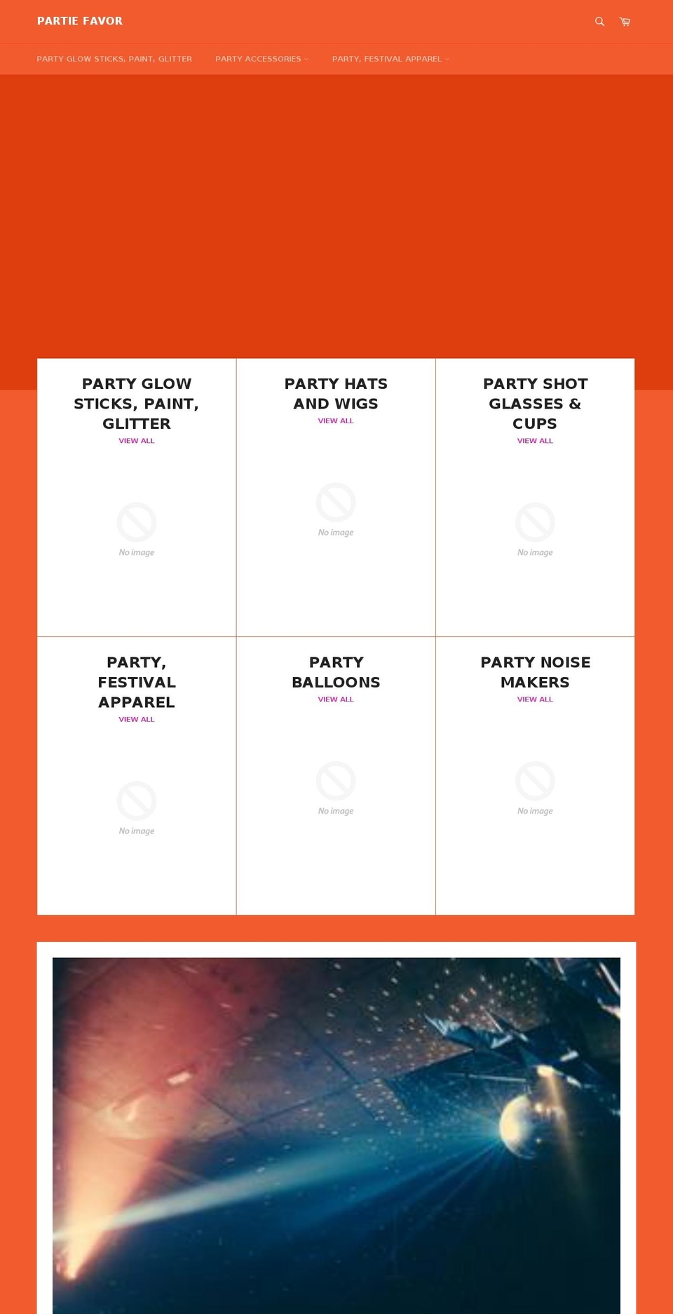 partiefavor.com — Shopify storefront screenshot
