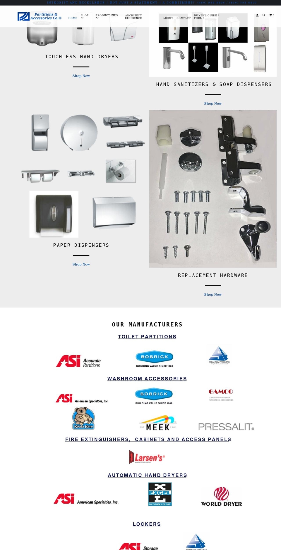 partitionsco.com shopify website screenshot