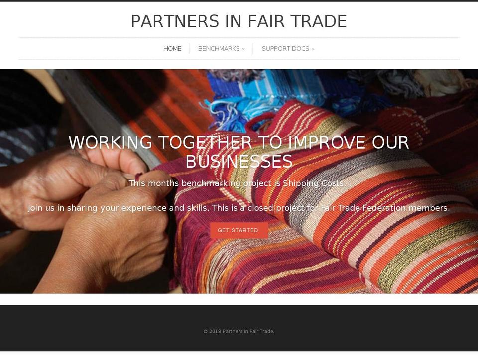 partnersinfairtrade.com — Shopify storefront screenshot