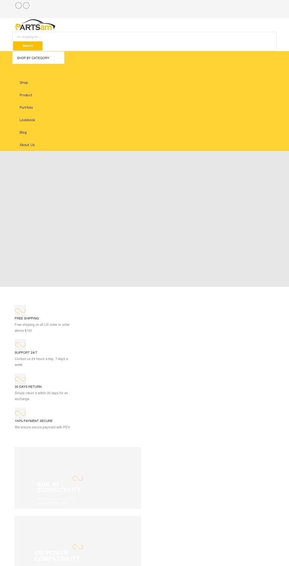 partsam.net shopify website screenshot