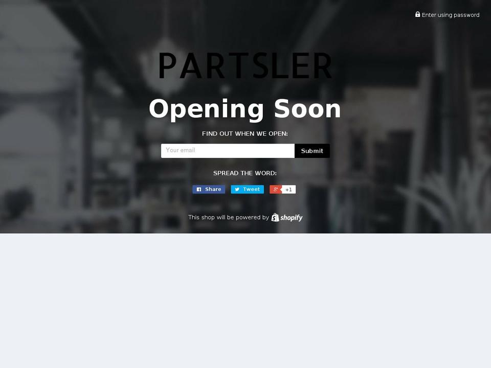 partsler.com — Shopify storefront screenshot