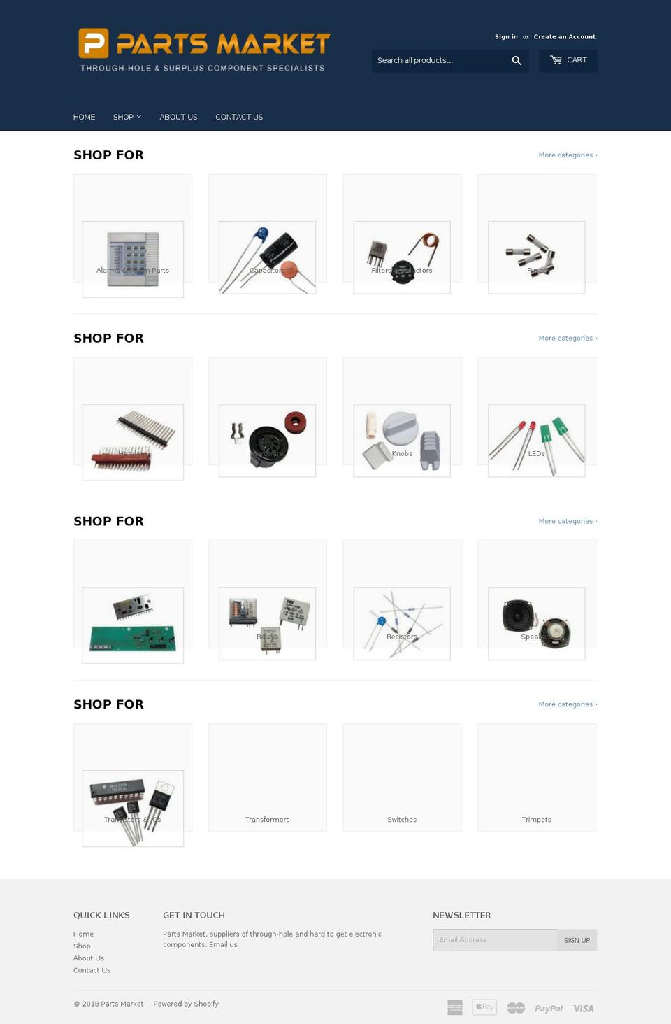 partsmarket.com.au shopify website screenshot