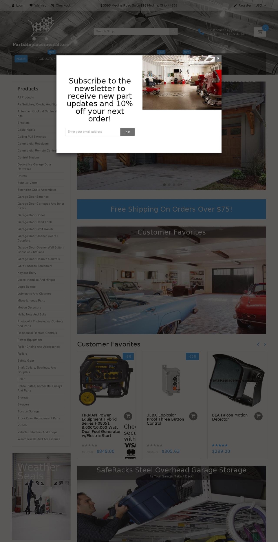 handy-2-0 Shopify theme site example partsreplacementstore.com