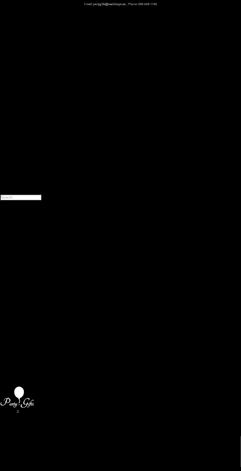 party-gifts.com shopify website screenshot