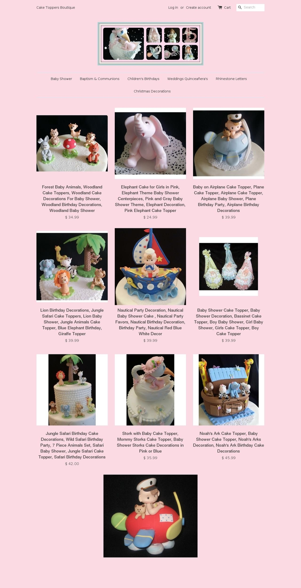 partyfavorsmiami.com shopify website screenshot