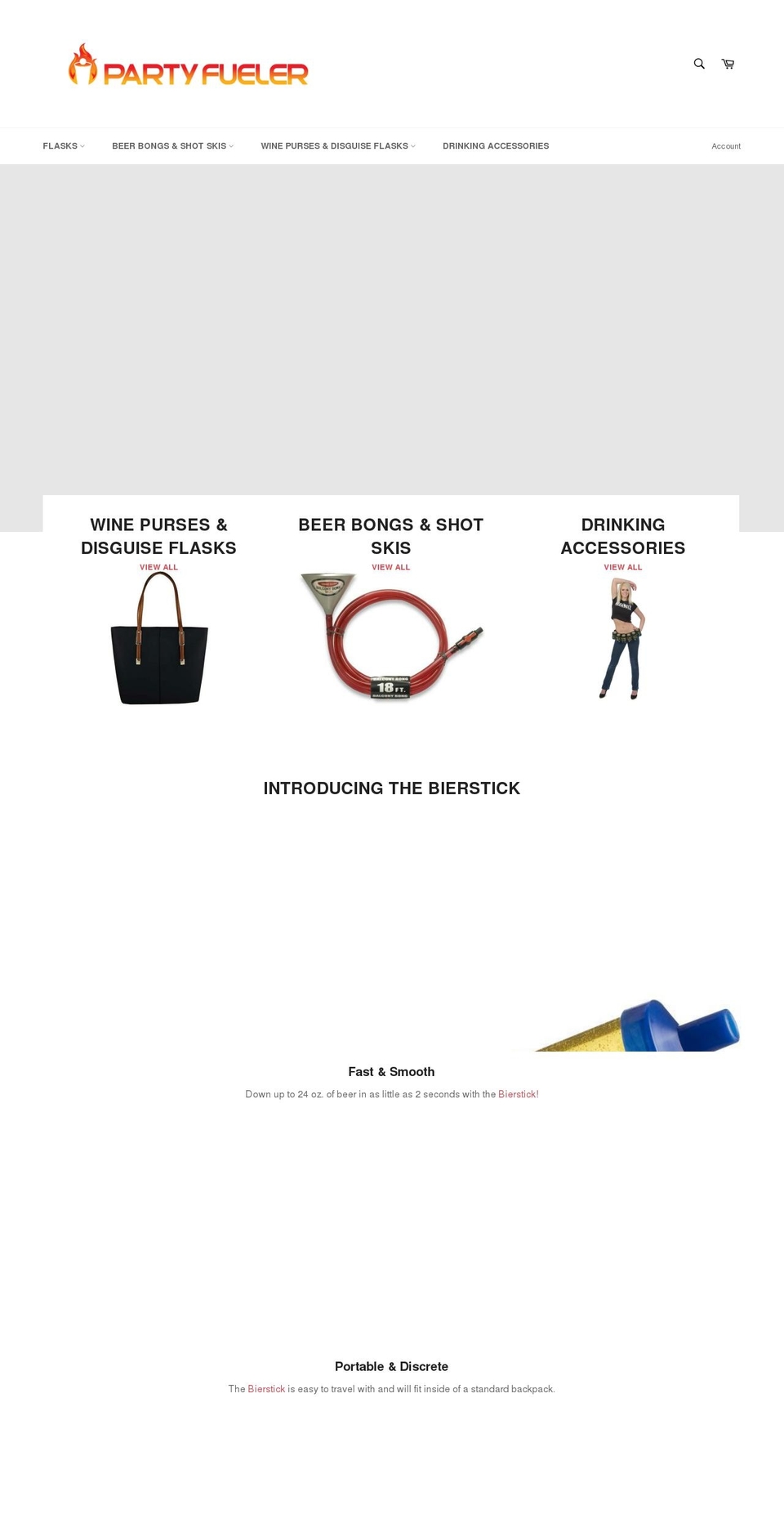 partyfueler.com — Shopify storefront screenshot