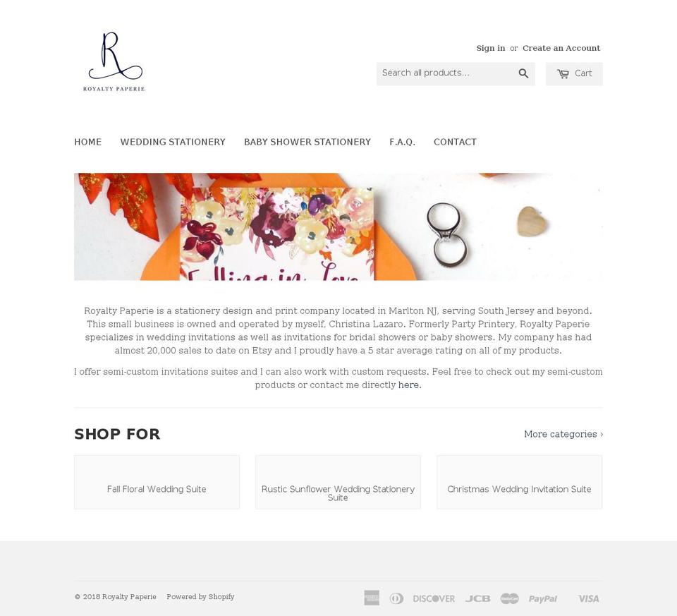 partyprintery.com — Shopify storefront screenshot
