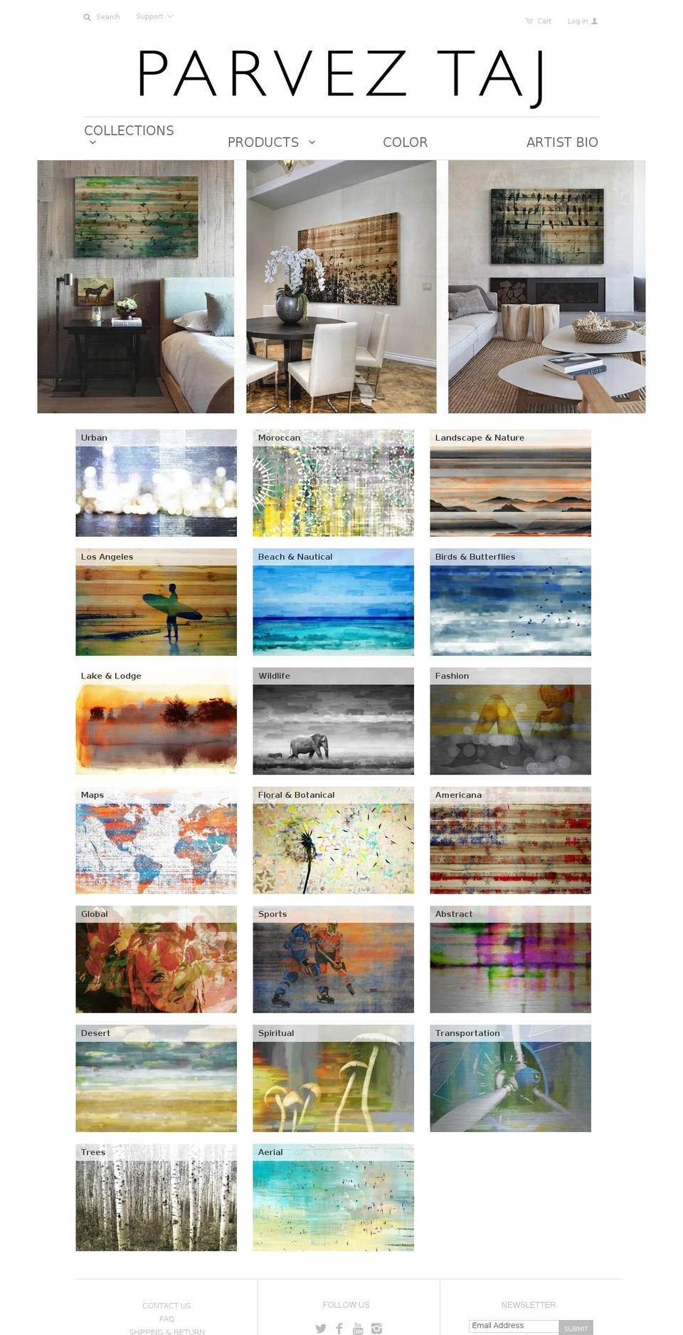 parveztaj.com shopify website screenshot