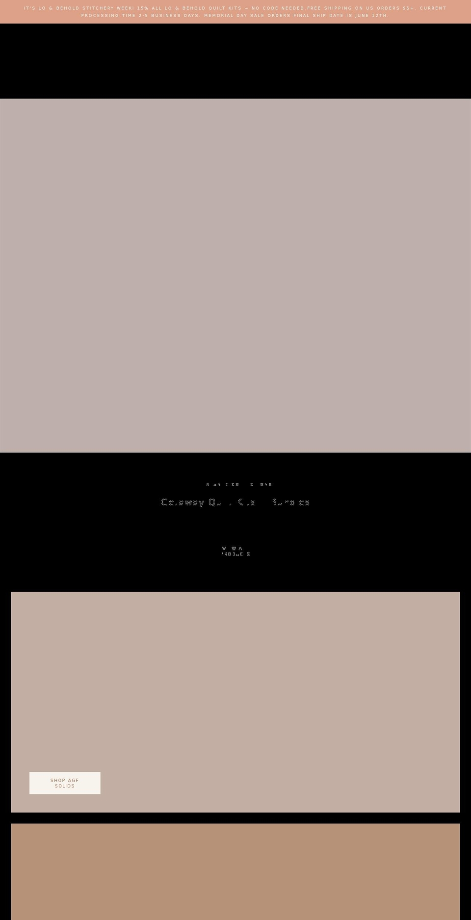 pasadenaquiltstudio.com shopify website screenshot