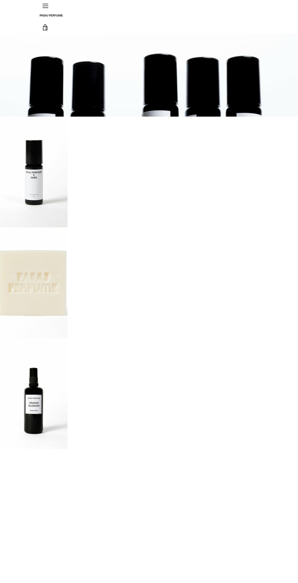 pasajperfume.com — Shopify storefront screenshot
