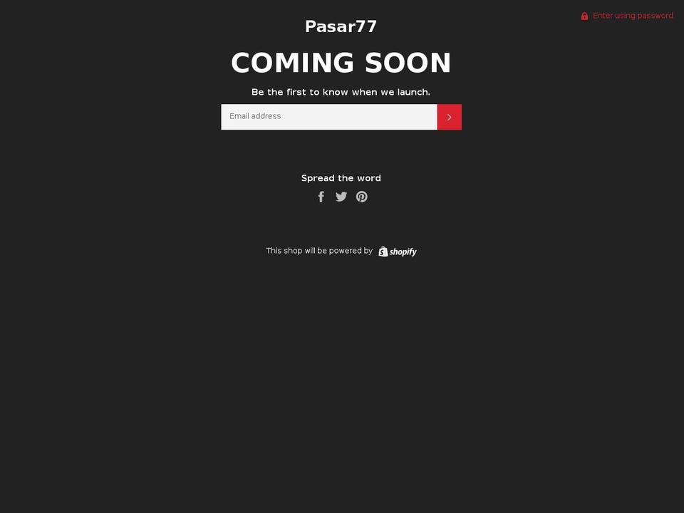 pasar77.com — Shopify storefront screenshot