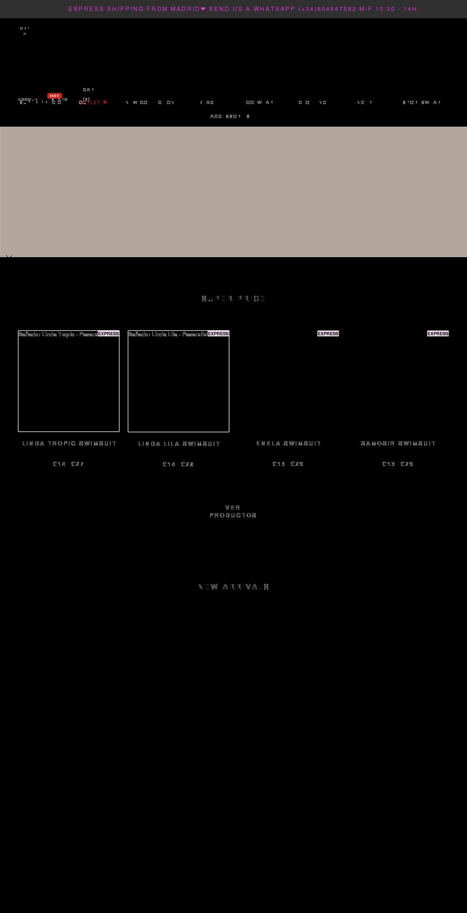 pasarelle.co.uk shopify website screenshot