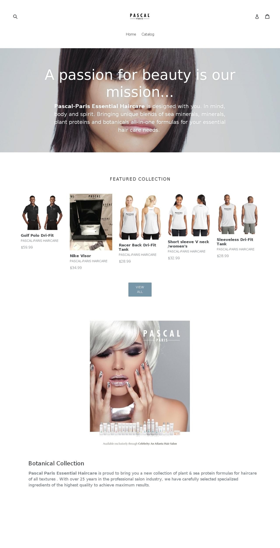 pascal-paris.com — Shopify storefront screenshot