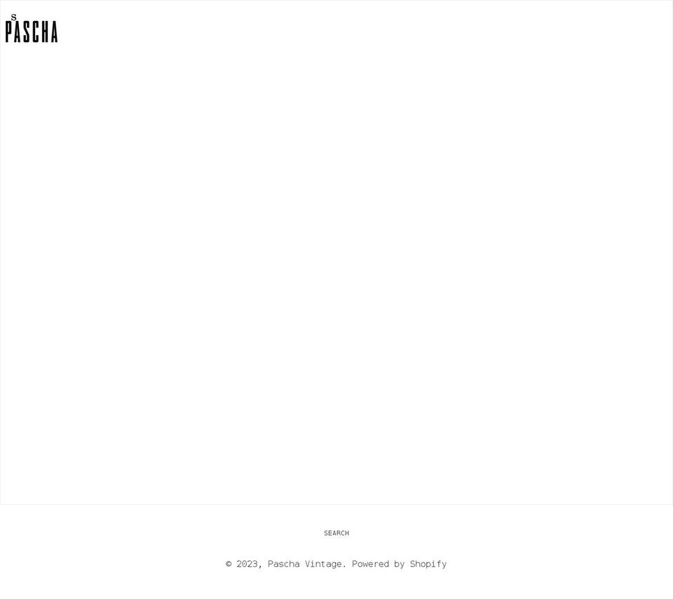 paschavintage.com shopify website screenshot