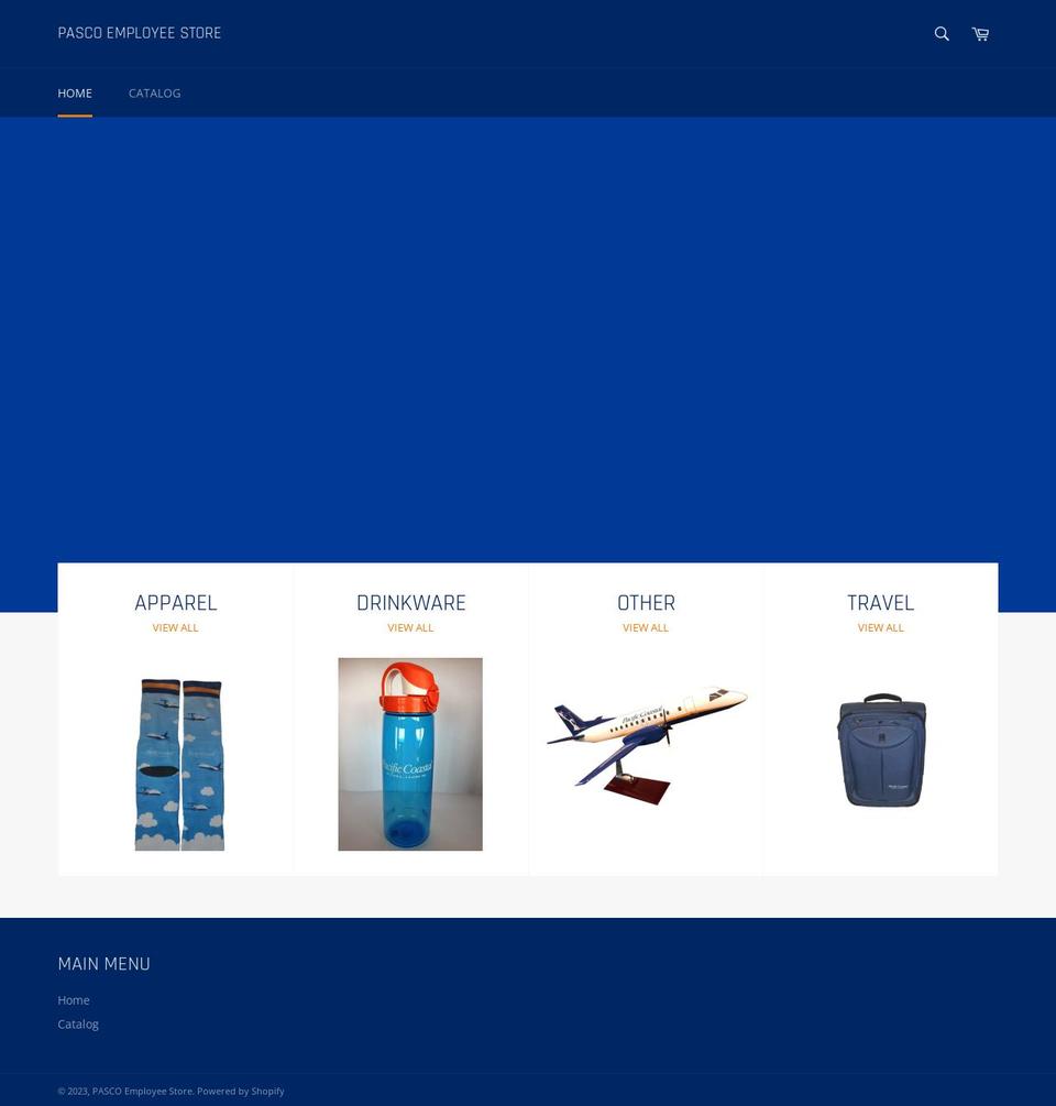 pasco-employee-store.myshopify.com shopify website screenshot