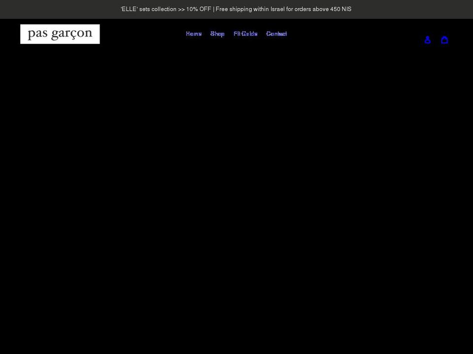 pasgarcon.com shopify website screenshot