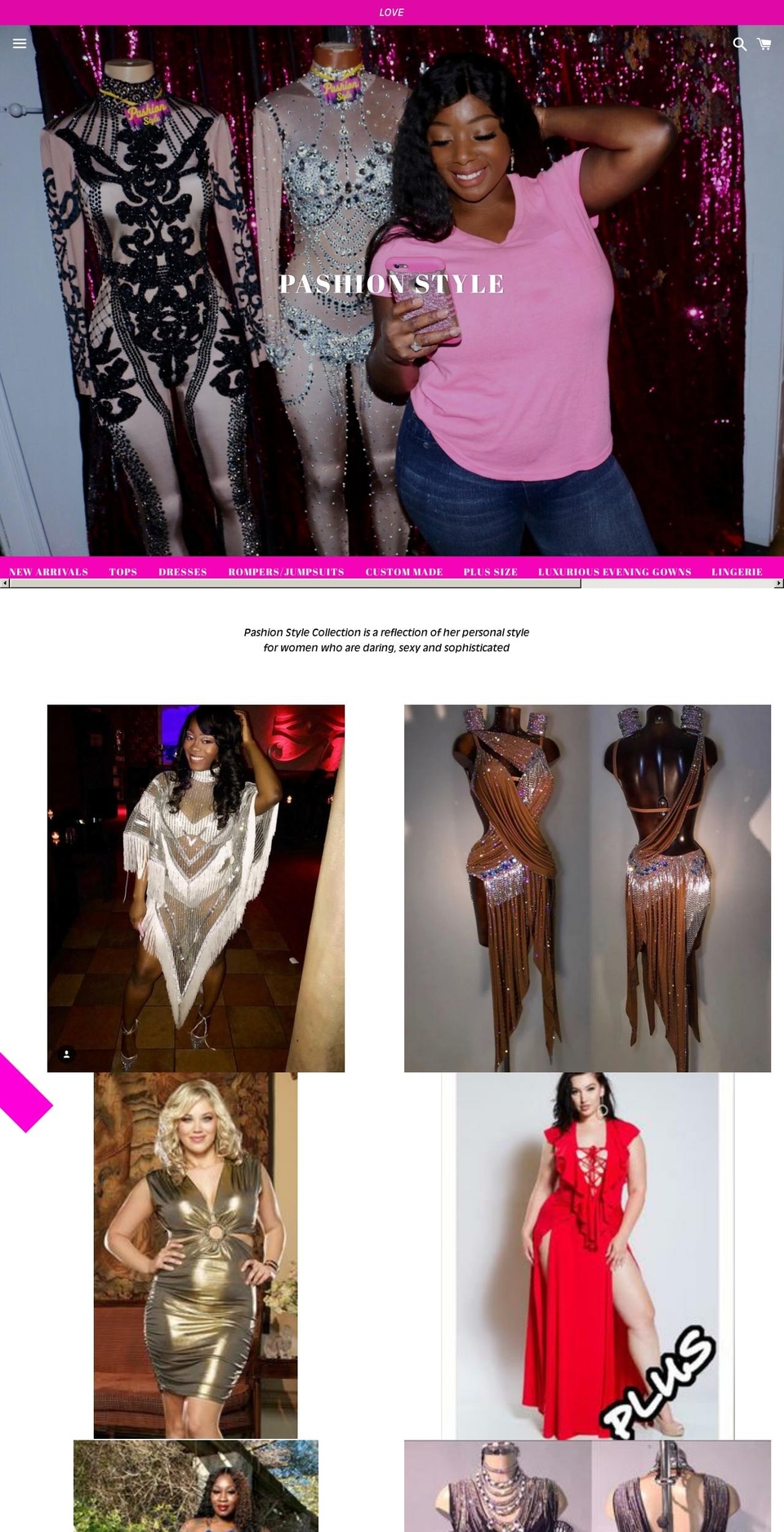 pashionsstyle.com — Shopify storefront screenshot