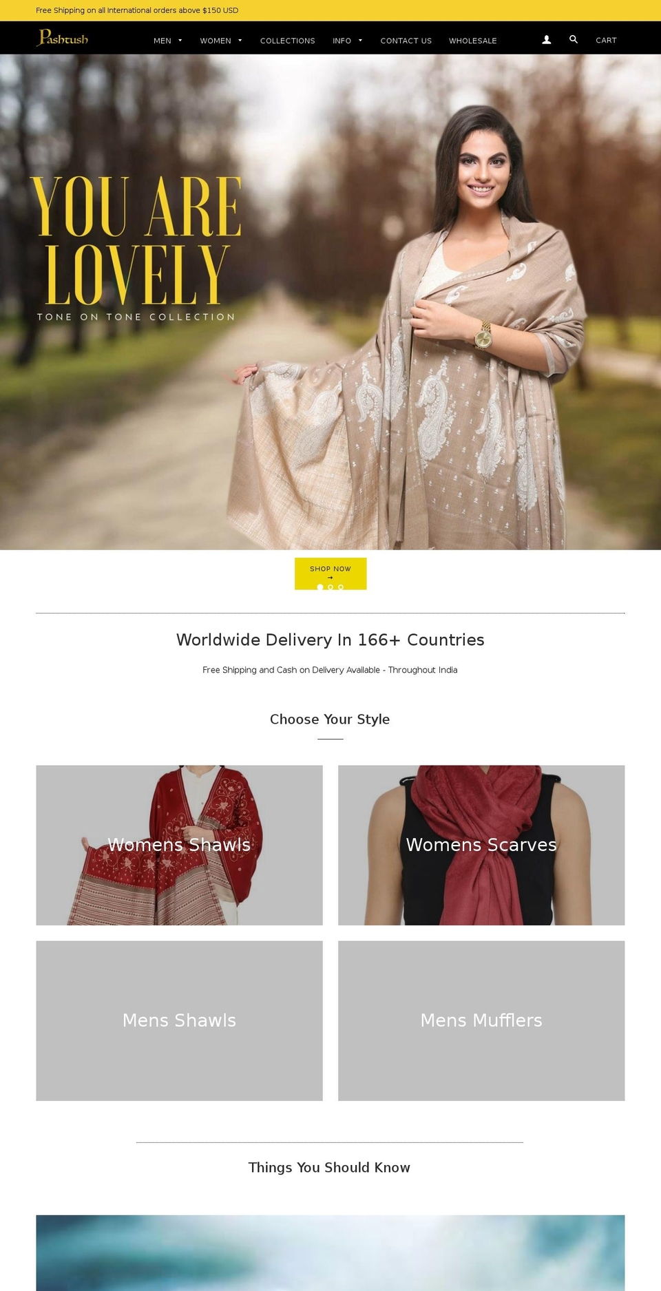 pashtush.com shopify website screenshot