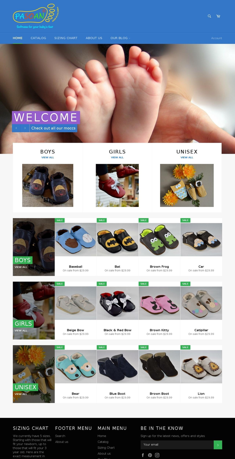 pasoan.com — Shopify storefront screenshot