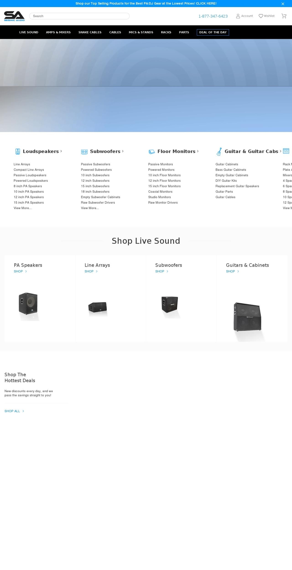 paspeakergear.com — Shopify storefront screenshot