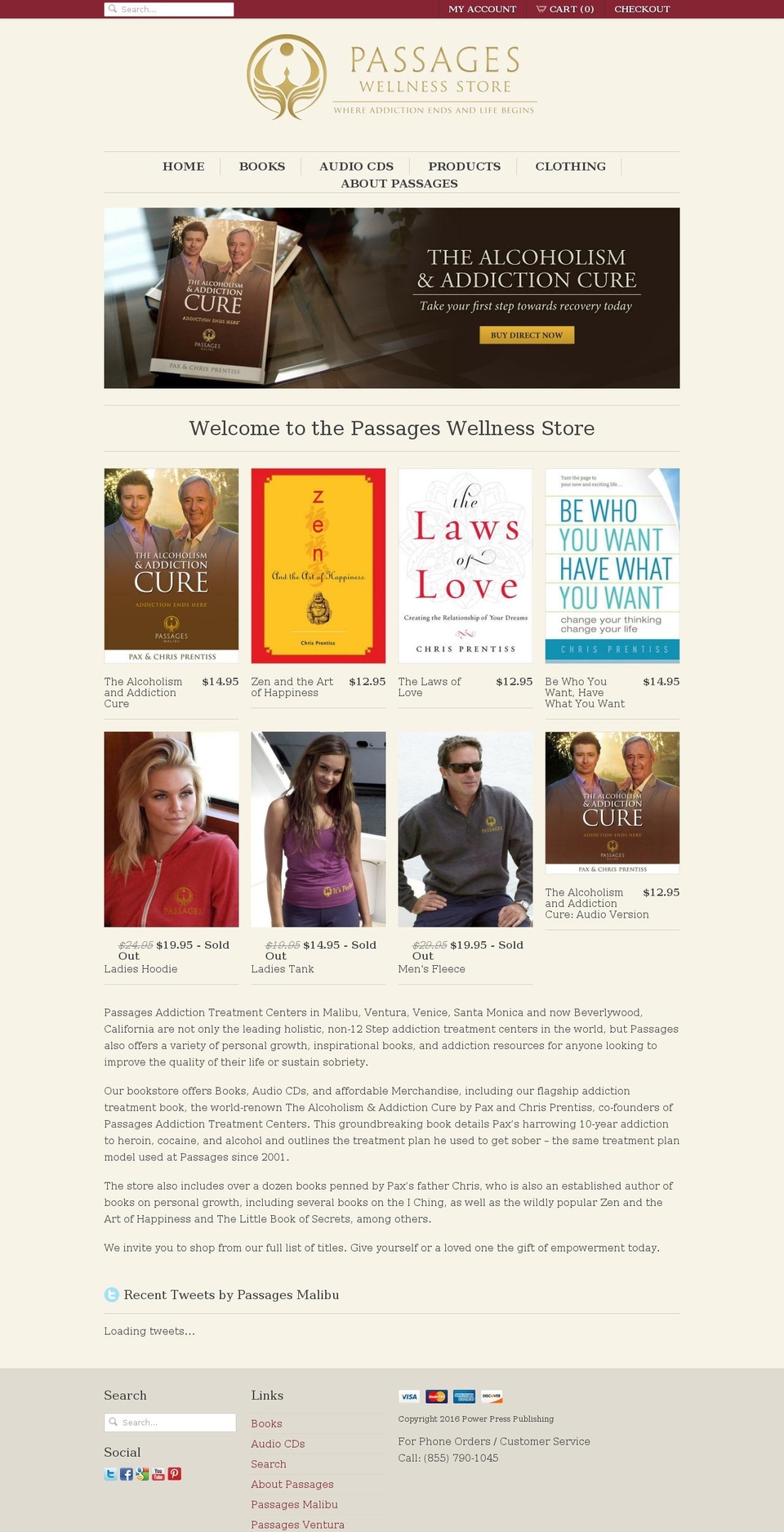 Passages Wellness Store Shopify theme site example passagesmalibubook.net