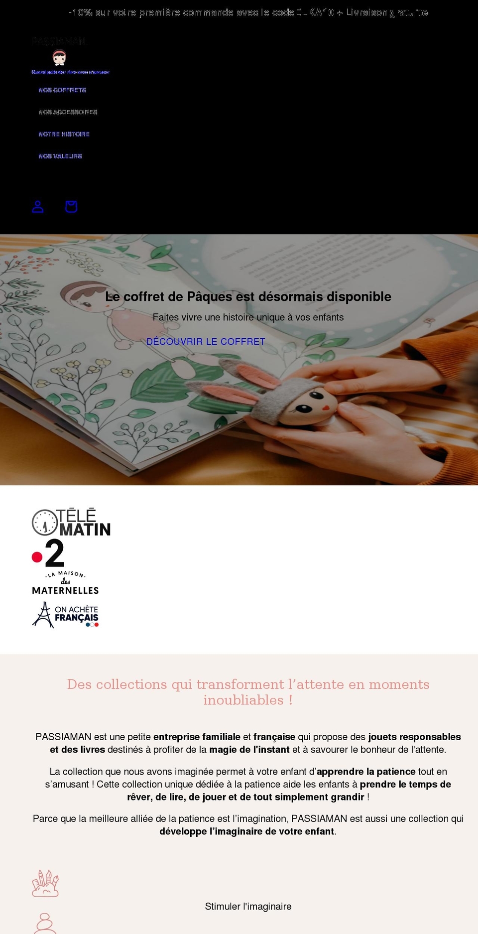 passiaman.com shopify website screenshot
