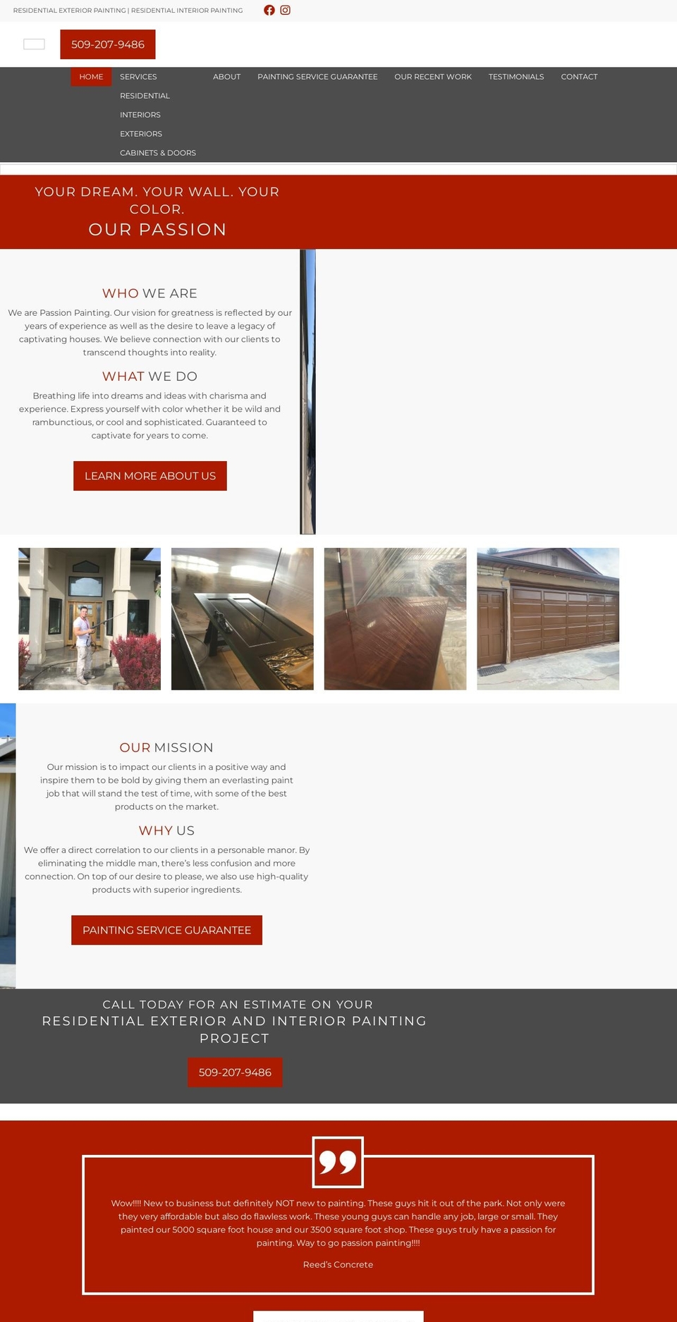 passion-painting.com — Shopify storefront screenshot