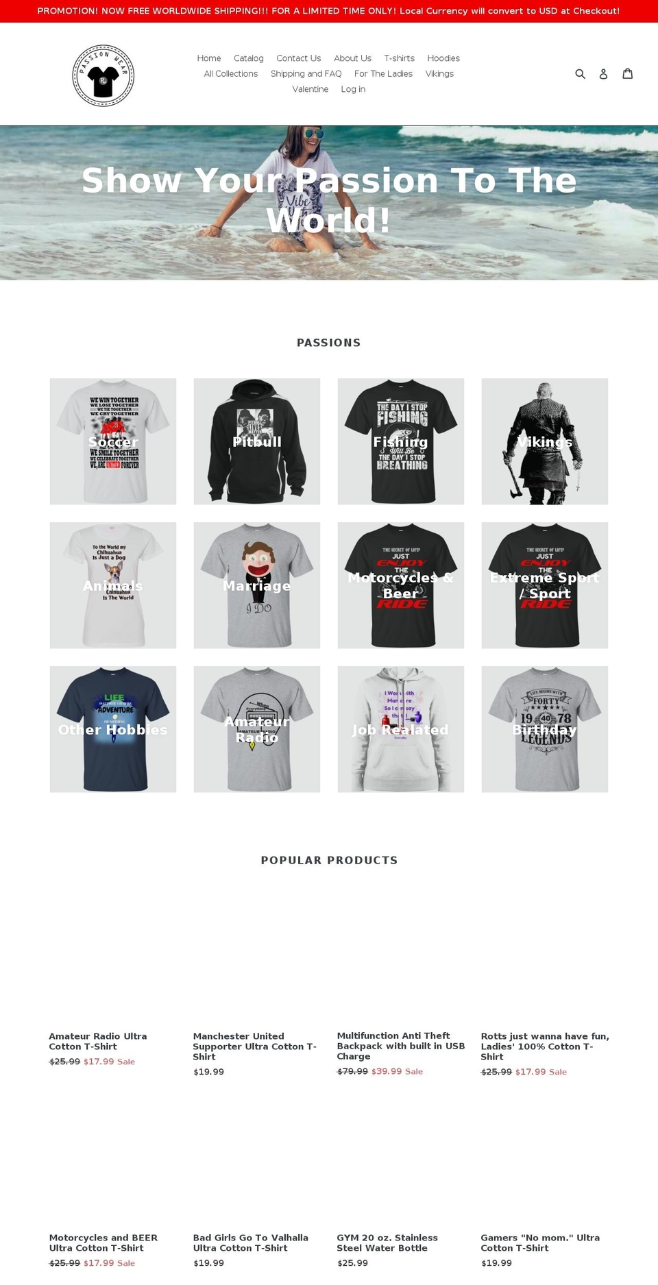 passion-wear.com — Shopify storefront screenshot