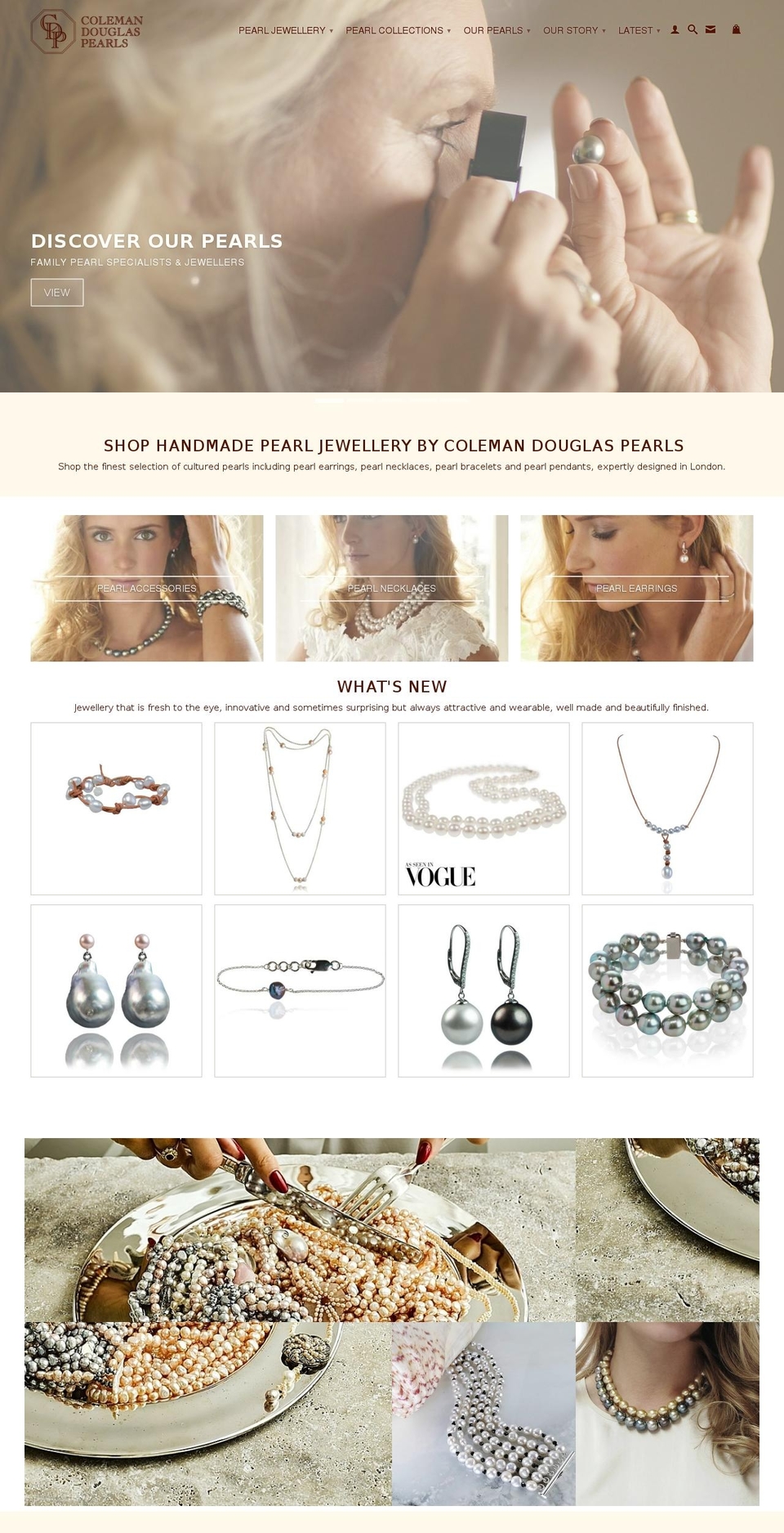 passion4pearls.com — Shopify storefront screenshot