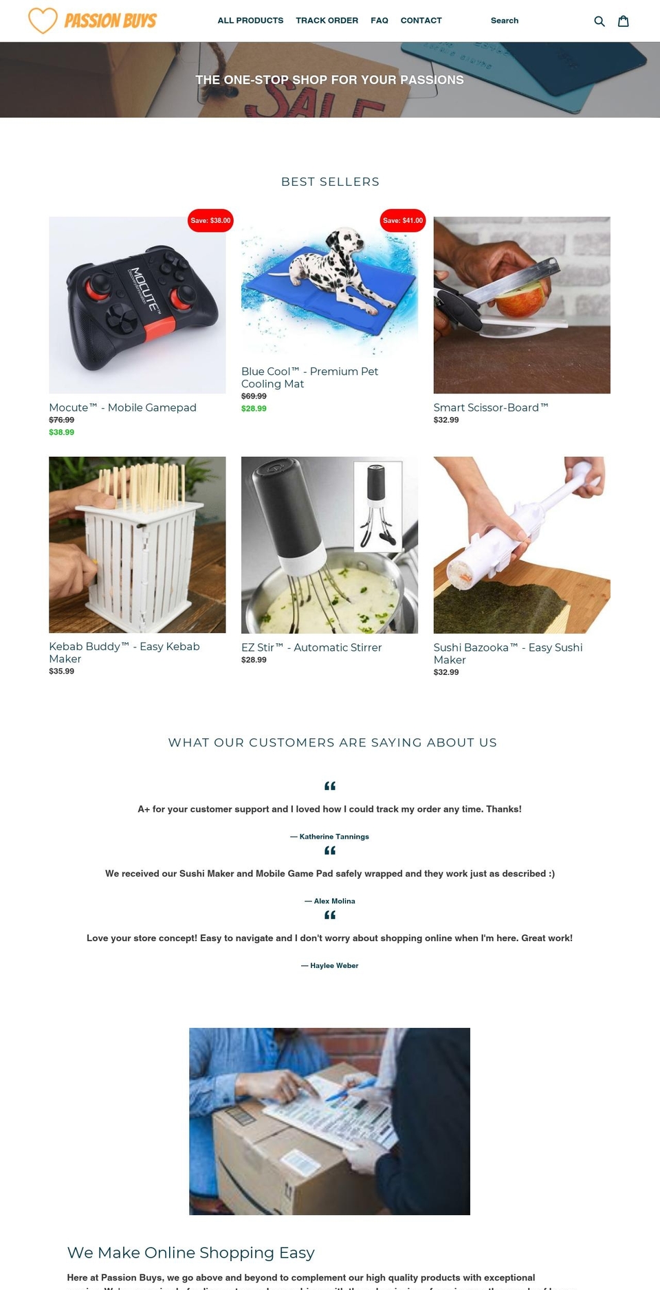 passionbuys.com — Shopify storefront screenshot