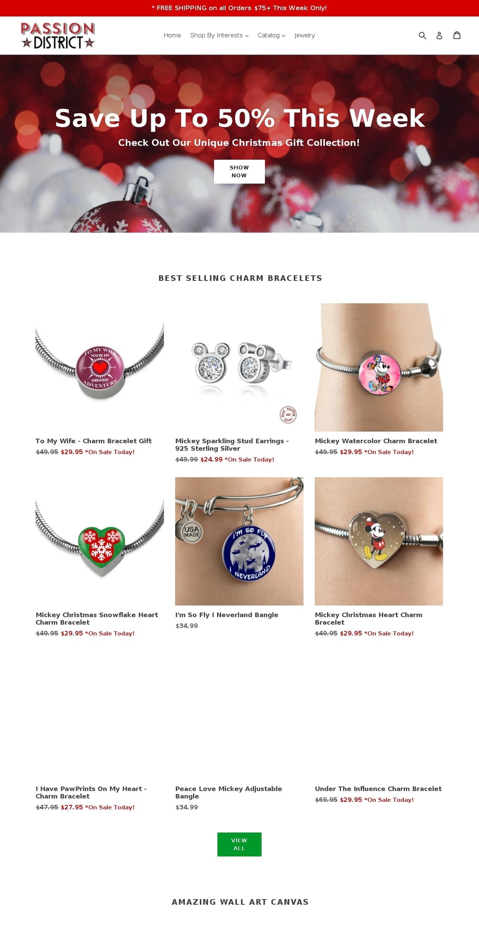 passiondistrict.com — Shopify storefront screenshot