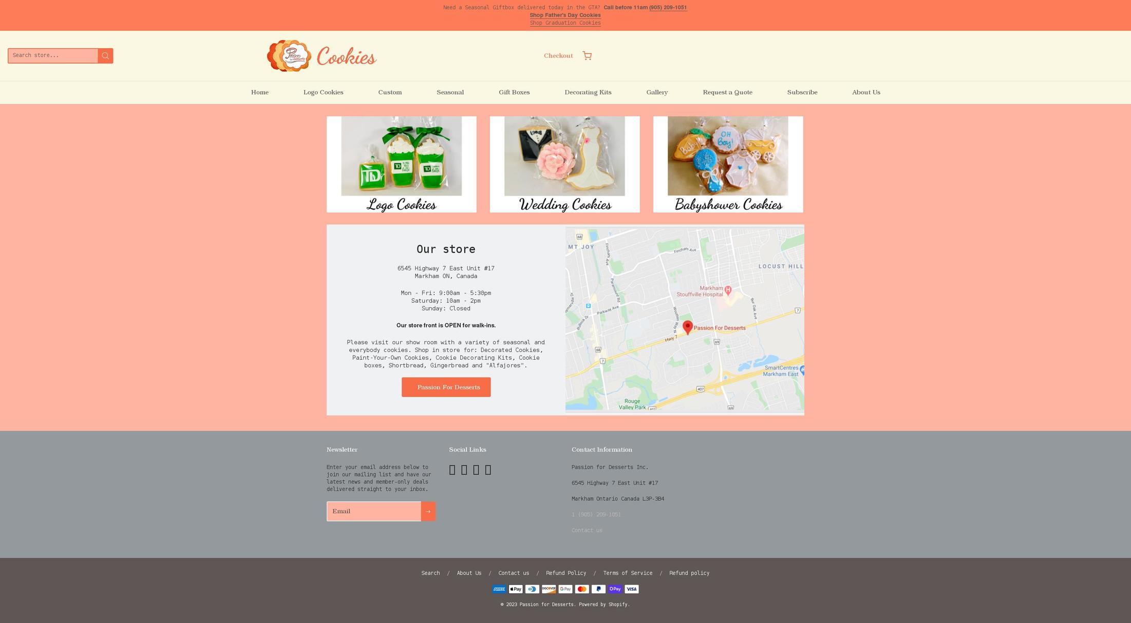 passionfordesserts.com shopify website screenshot