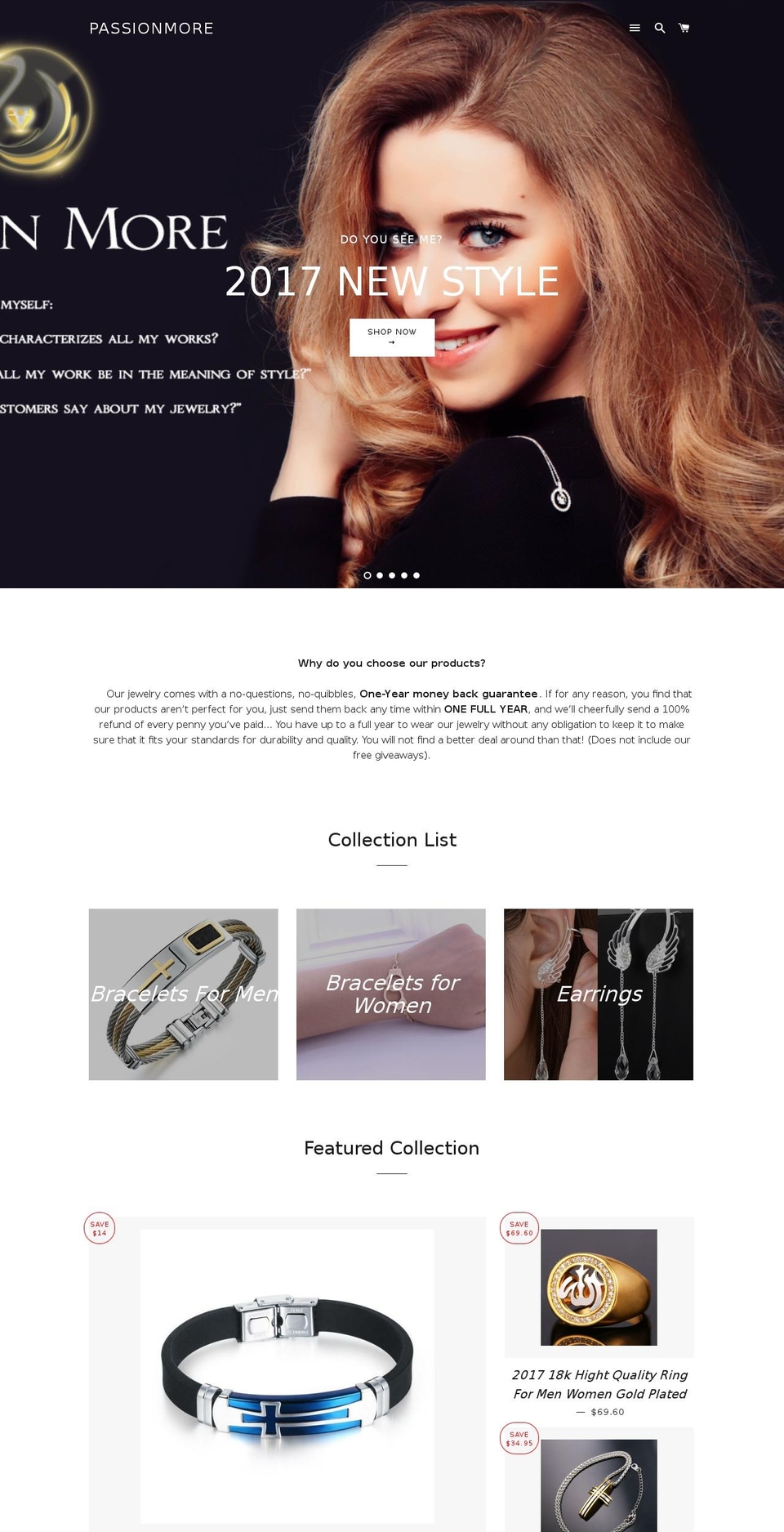 passionmore.com shopify website screenshot