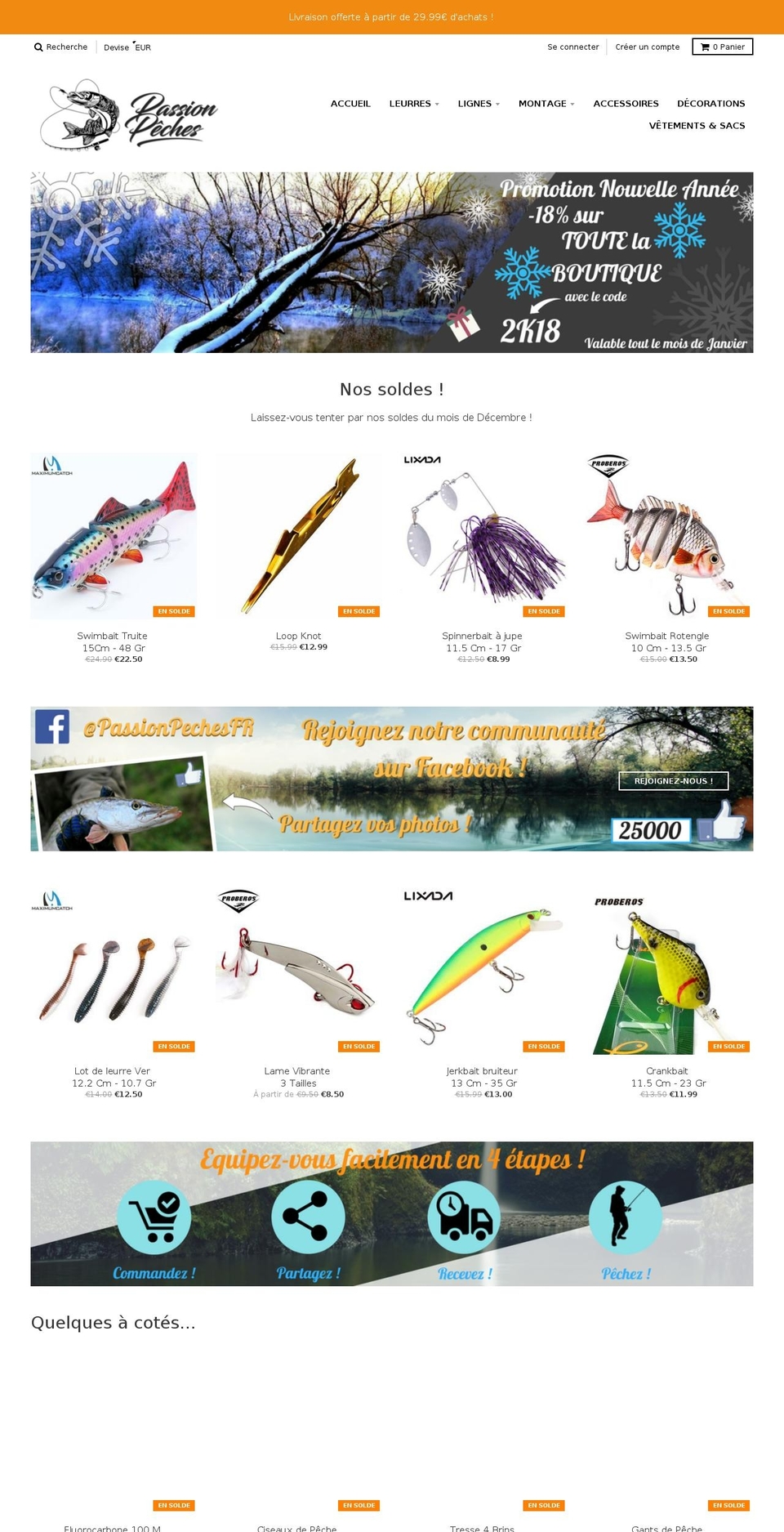 passionpeches.net shopify website screenshot