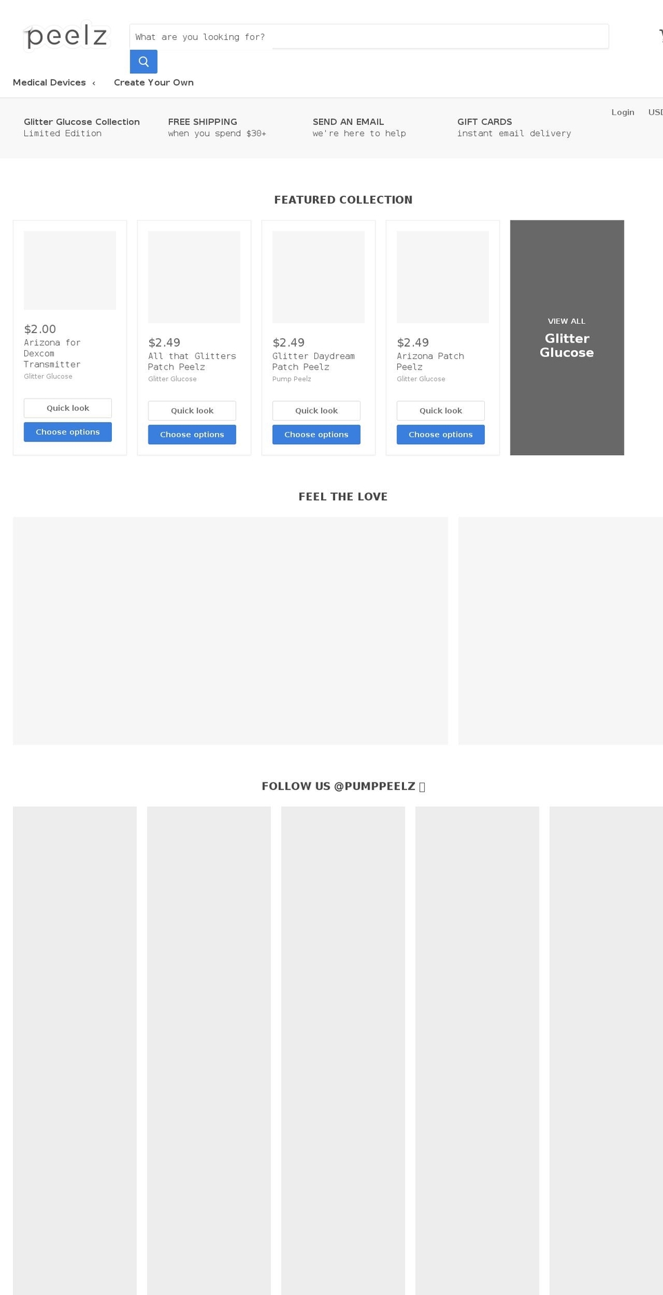 passionpeelz.com — Shopify storefront screenshot