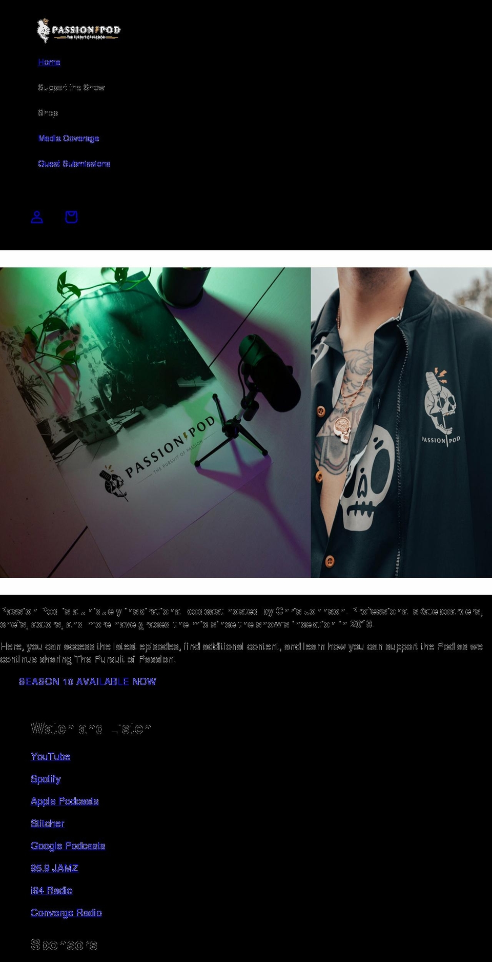 passionpod.org shopify website screenshot